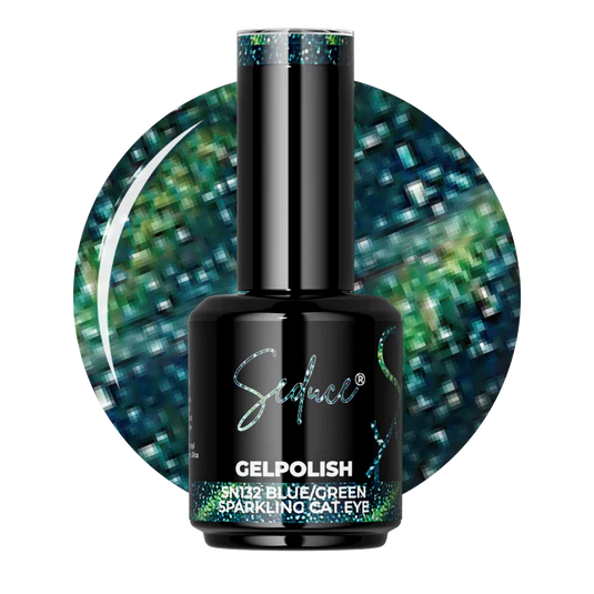 Seduce® Gelpolish | SN132 | Blue/Green Sparkling Cat Eye