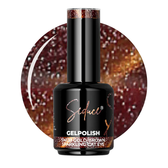 Seduce® Gelpolish | SN133 | Gold/Brown Sparkling Cat Eye