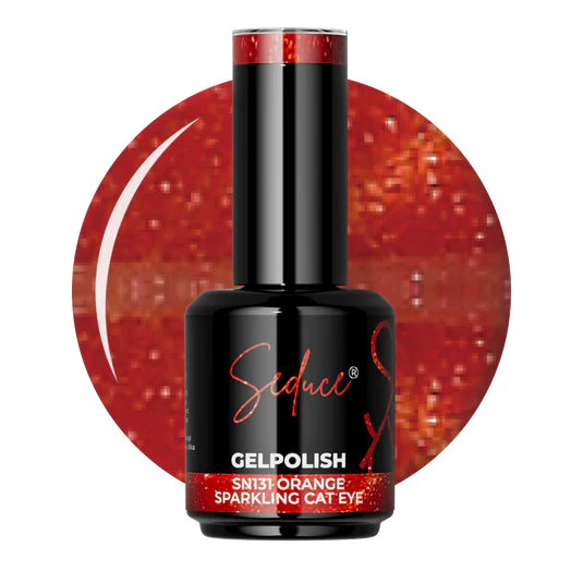 Seduce® Gelpolish | SN131 | Orange Sparkling Cat Eye