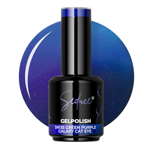 Seduce® Gelpolish | SN135 | 8D Green/Purple Galaxy Cat Eye