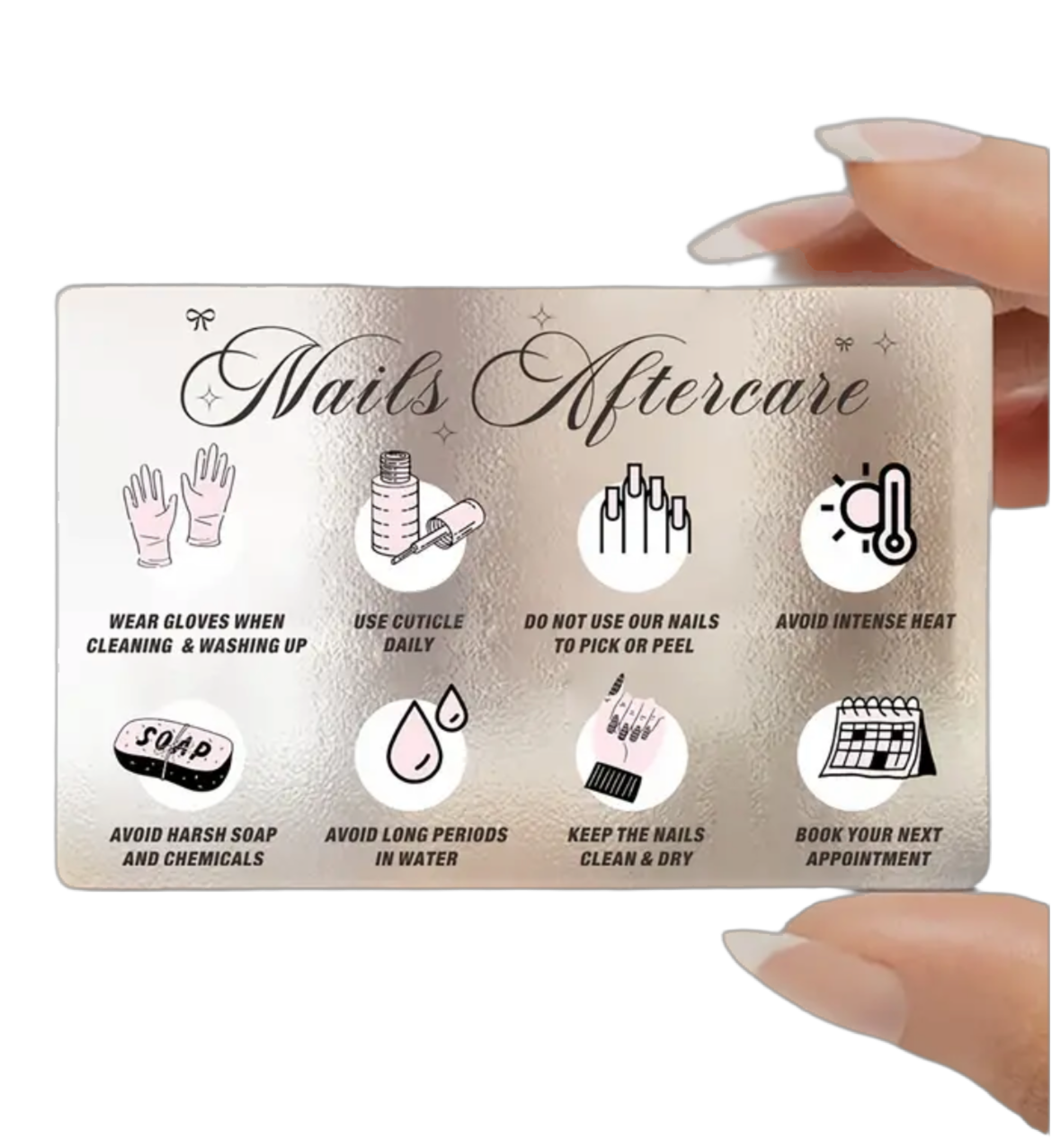 LACCA® Instructiekaartje | ‘Nails Aftercare’
