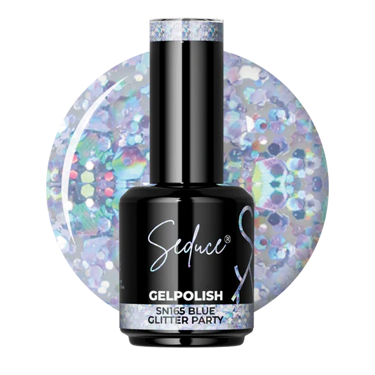Seduce® Gelpolish | SN165 | Blue Glitter Party