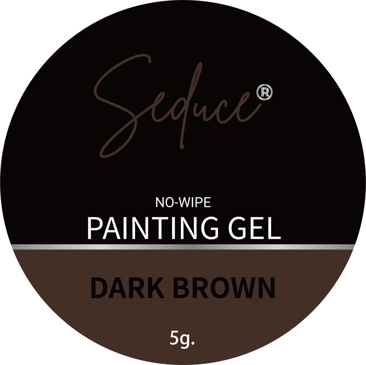 Seduce® Painting gel DARK BROWN HEMA TPO VRIJ