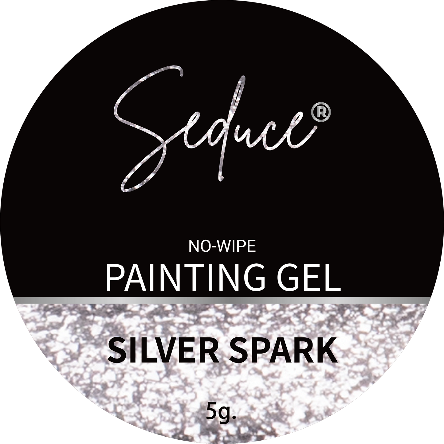 Seduce® Painting gel SILVER SPARK HEMA TPO VRIJ