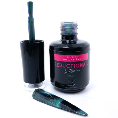 SN138 8D Green Galaxy Cat Eye - Seductionail