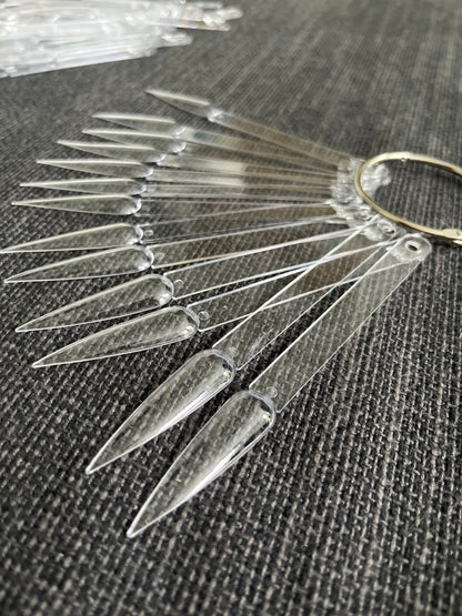 Stiletto Tip Fan/colorpops 50pcs. Clear