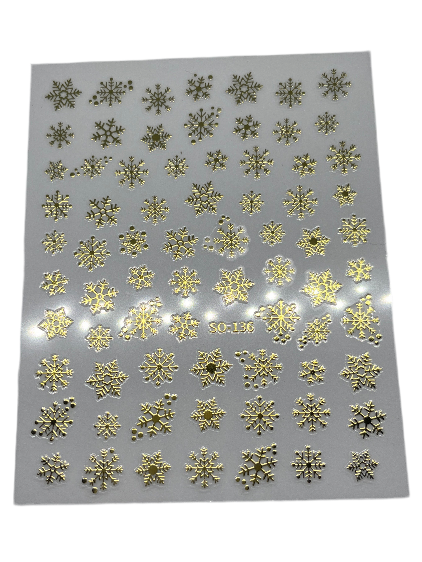 3D Metallic Kerst Stickers