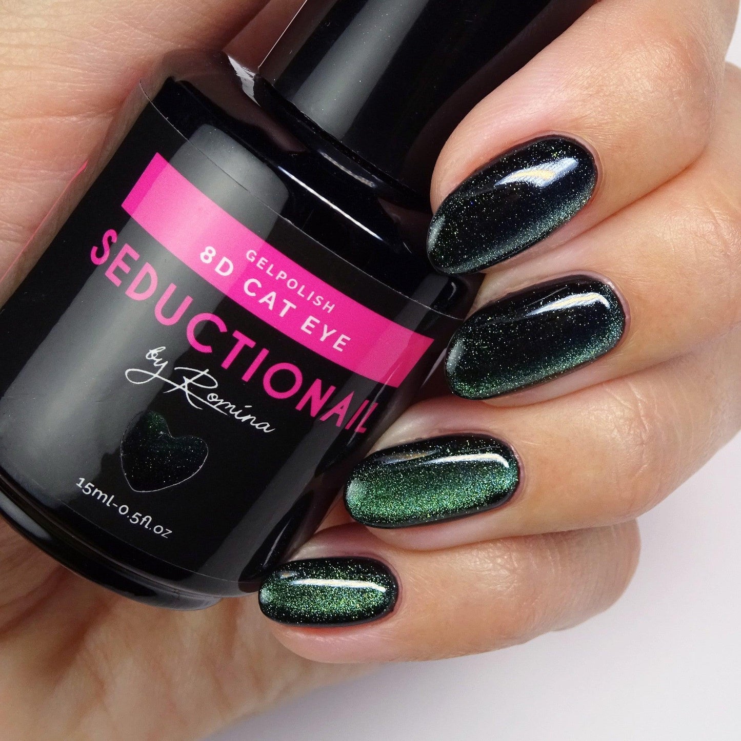 SN138 8D Green Galaxy Cat Eye - Seductionail