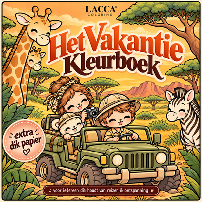 PRE ORDER | LACCA® Coloring | Het Vakantie Kleurboek