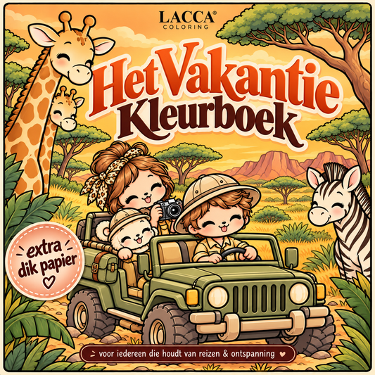 PRE ORDER | LACCA® Coloring | Het Vakantie Kleurboek