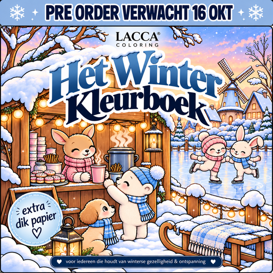 PRE ORDER | LACCA® Coloring | Het Winter Kleurboek