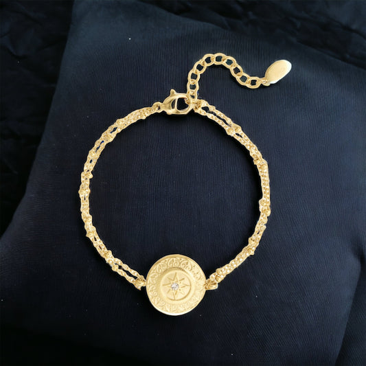 Armband Dubbel Ster Coin