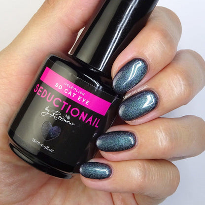 SN139 8D Purple/blue galaxy cat eye - Seductionail