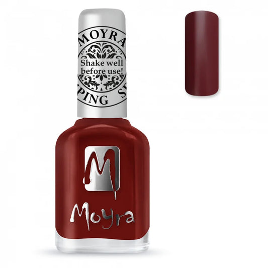 Moyra Stamping Nail Polish Burgundy Red