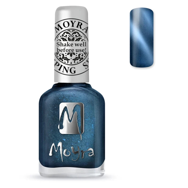 Moyra Stamping Nail Polish Cateye Blue