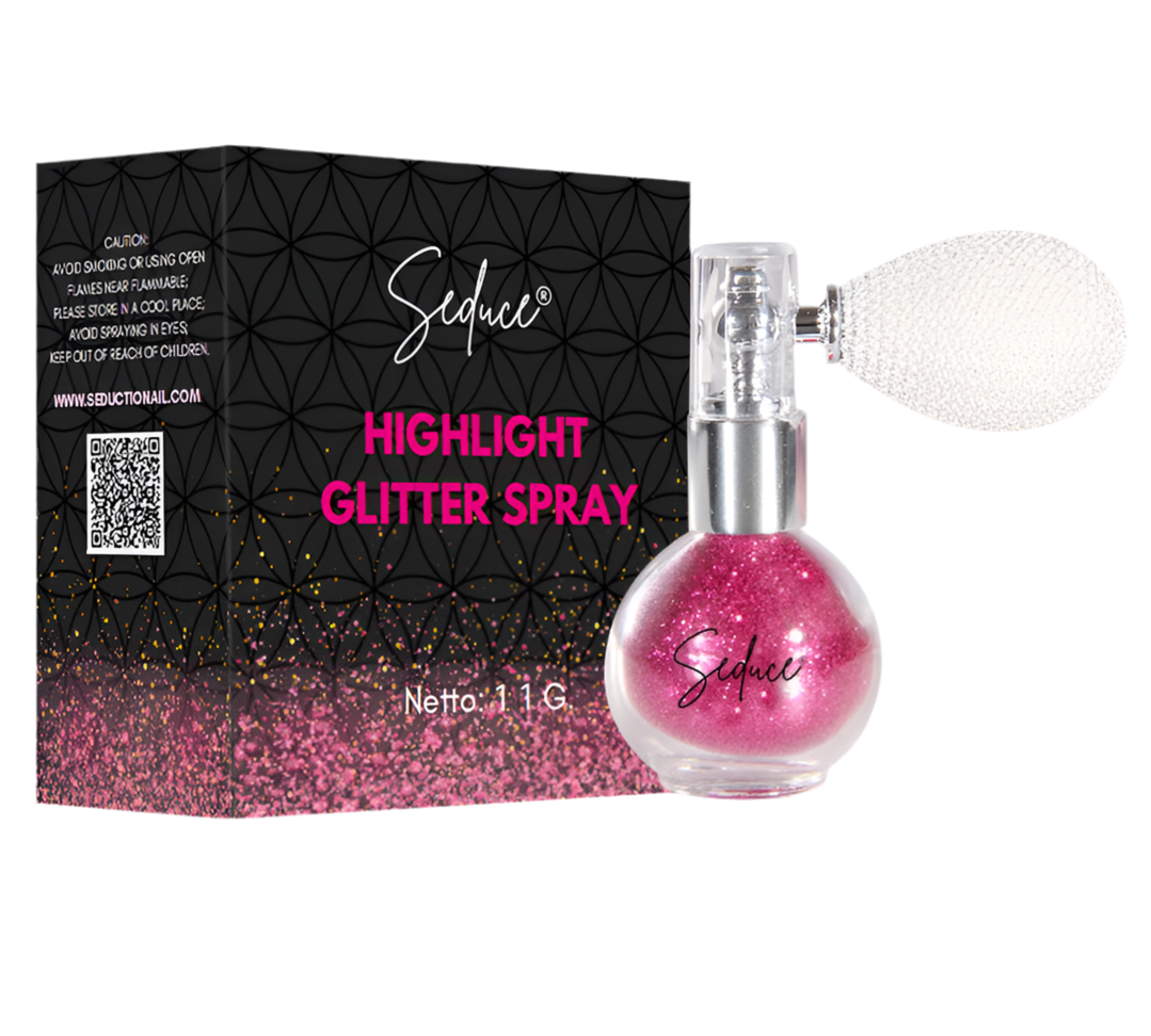 Glitter Highlight Spray - Fuchsia