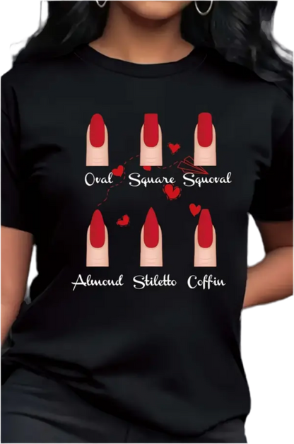 T-shirt ‘Nail Shapes’