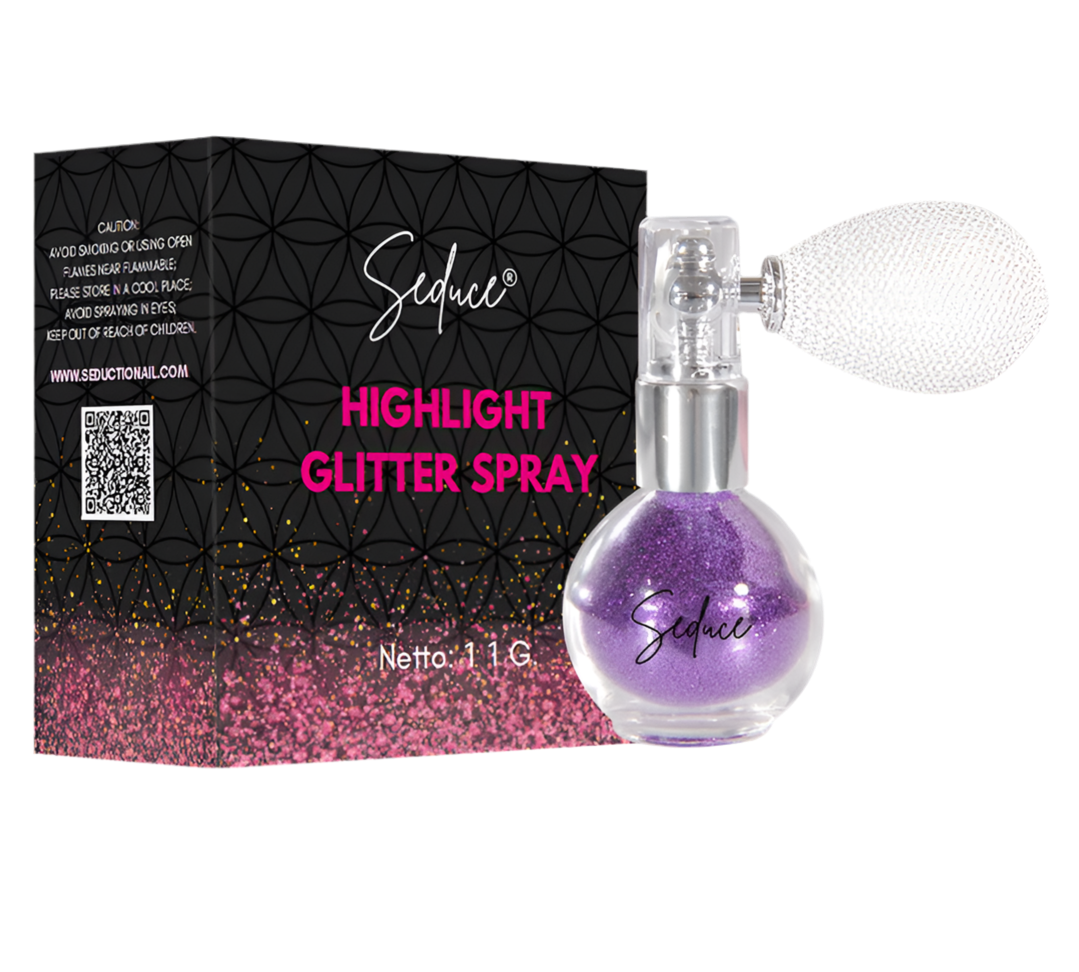 Glitter Highlight Spray - Dark Purple