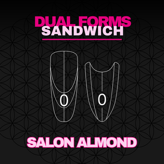 Verpakking Seduce® Sandwich Dual Forms Salmond met 120 boven en onderforms voor professioneel salongebruik