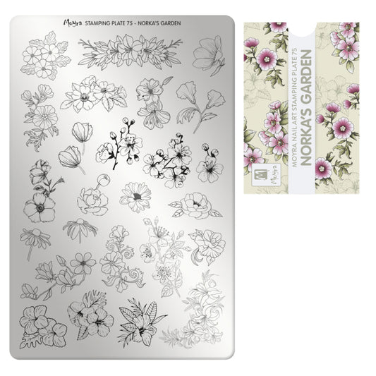 Moyra Stamping Plate 75 Norka's Garden